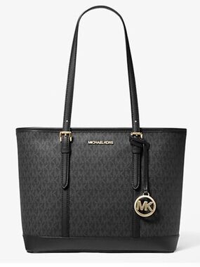 Michael Kors Women’s Jet Set Travel Small Logo Top-Zip Tote Bag